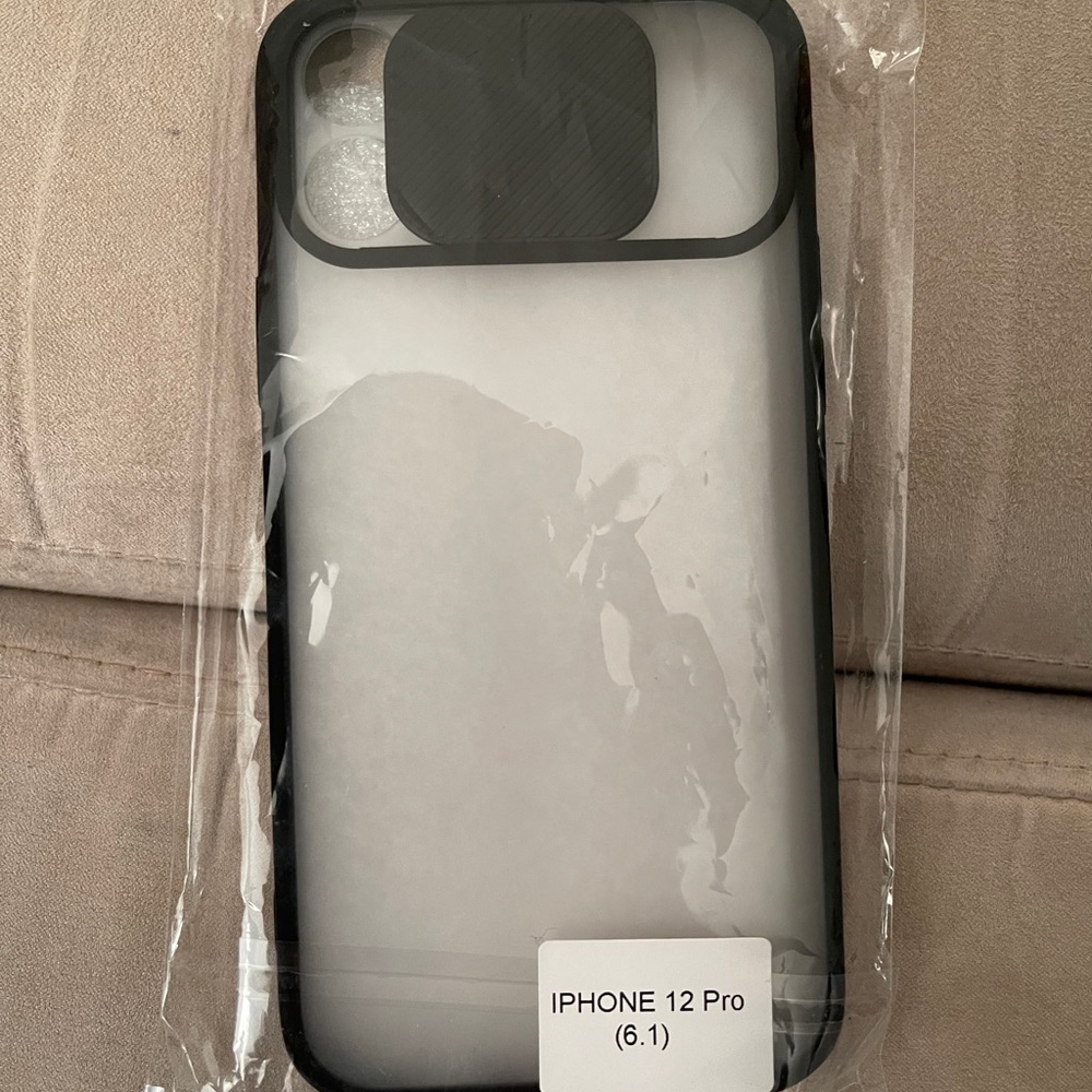 Black iPhone 12 pro phone case